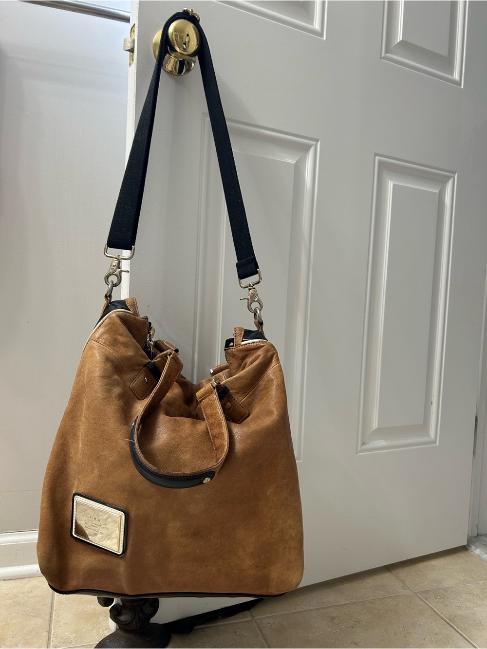 L.A.M.B Genuine Leather Brown Shoulder Bag - Picture 10 of 14